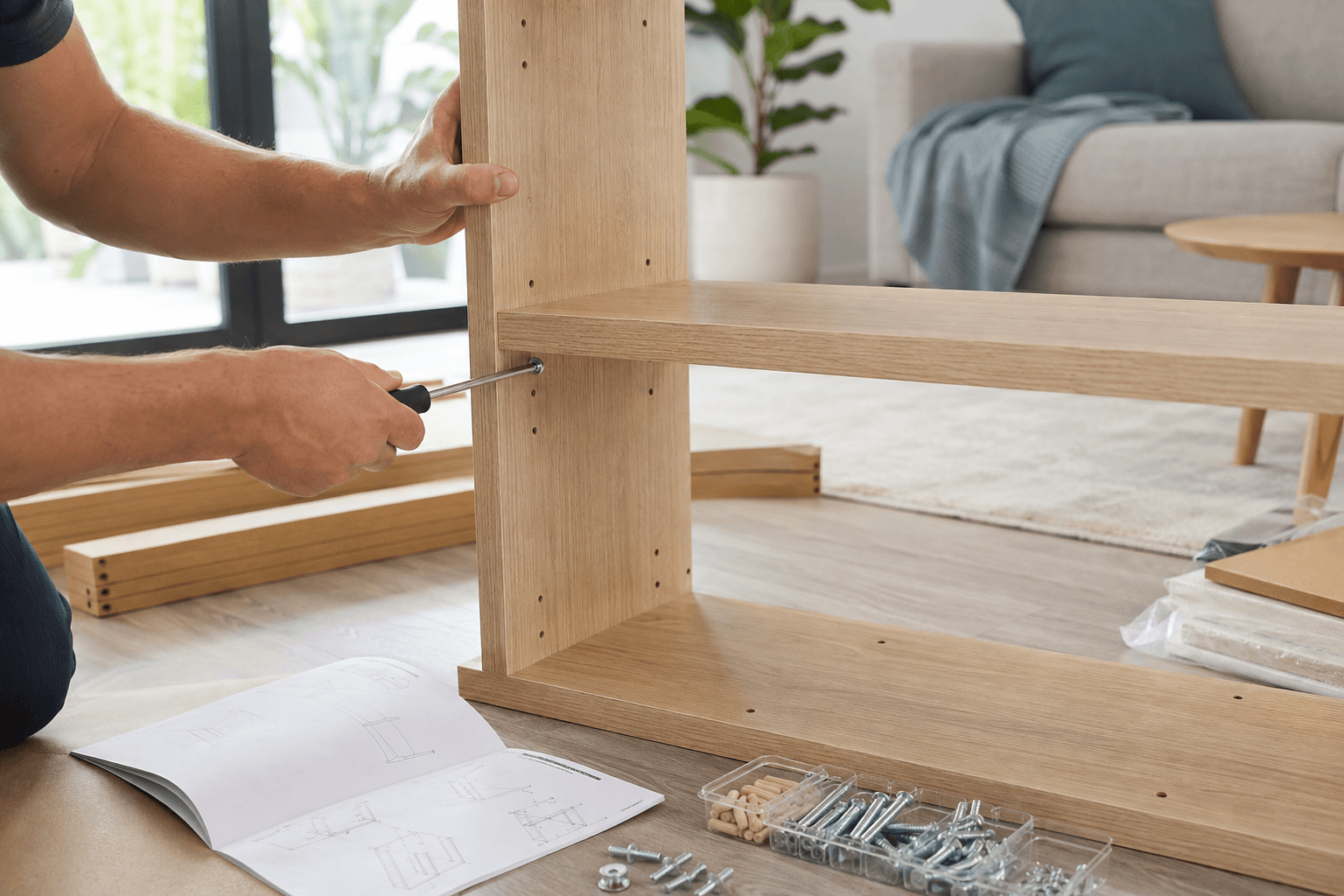 Illustrative flatpack assembly work